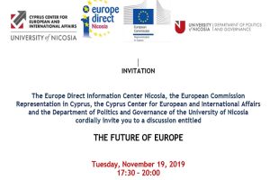 Discussion: “The future of Europe” 🗓