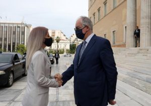 Στόχος της επίσκεψής της Αννίτας Δημητρίου στην Αθήνα είναι η ενίσχυση σχέσεων με τη Βουλή των Ελλήνων.