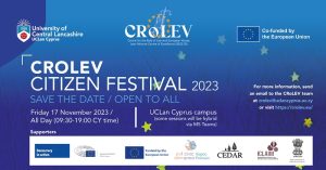 CRoLEV Citizen Festival- Friday, 17th of November 2023